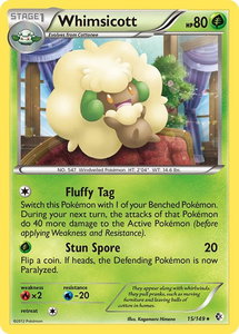 Whimsicott - Boundaries Crossed (BCR) #15/149 - Rare Pokémon Trading Card