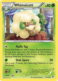 Whimsicott - Boundaries Crossed (BCR) #15/149 - Rare Pokémon Trading Card