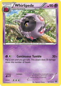 Whirlipede - XY Base Set (XY) #52/146 - Uncommon Pokémon Trading Card