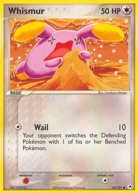 Whismur - Hidden Legends Pokémon trading card