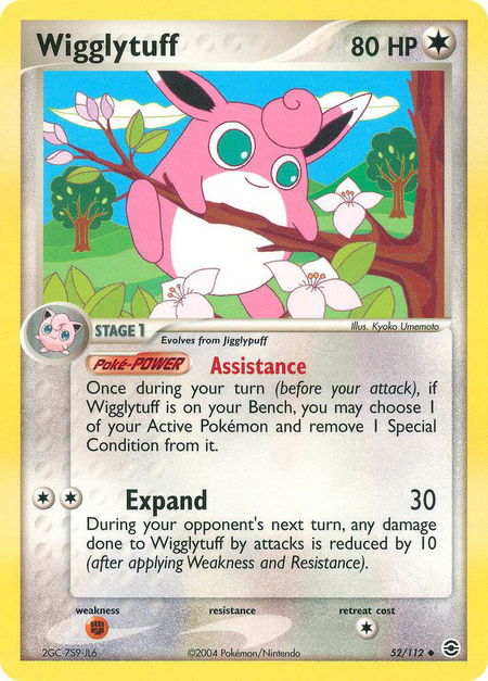 Wigglytuff - FireRed & LeafGreen Pokémon trading card