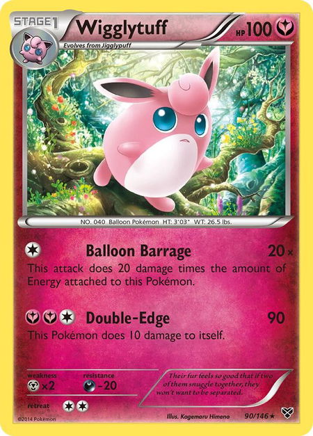Wigglytuff (90) - XY Base Set Pokémon trading card