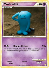 Wobbuffet - HeartGold SoulSilver (HS) #13/123 - Holo Rare Pokémon Trading Card