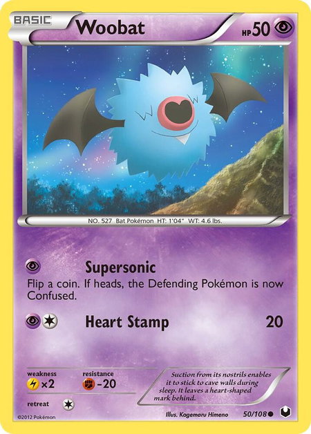 Woobat - Dark Explorers Pokémon trading card