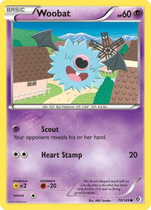 Woobat - Boundaries Crossed (BCR) #70/149 - Common Pokémon Trading Card