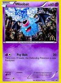 Woobat - 7/12 - McDonald's Promos 2012 Pokémon trading card