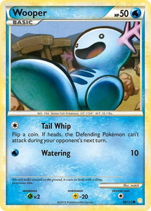 Wooper - HeartGold SoulSilver (HS) #88/123 - Common Pokémon Trading Card