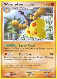 Wormadam Sandy Cloak - Secret Wonders (SW) #42/132 - Rare Pokémon Trading Card