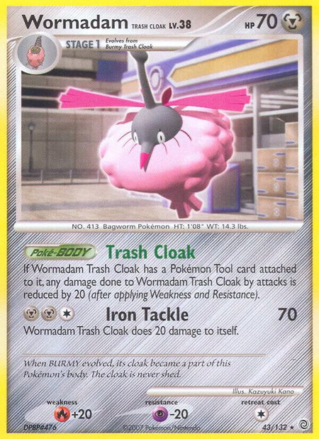 Wormadam Trash Cloak - Secret Wonders Pokémon trading card