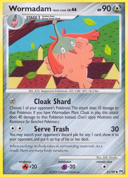 Wormadam Trash Cloak - Arceus Pokémon trading card