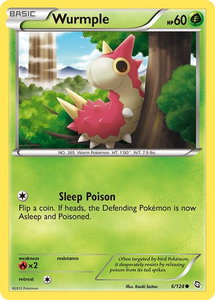Wurmple - Dragons Exalted (DRX) #6/124 - Common Pokémon Trading Card