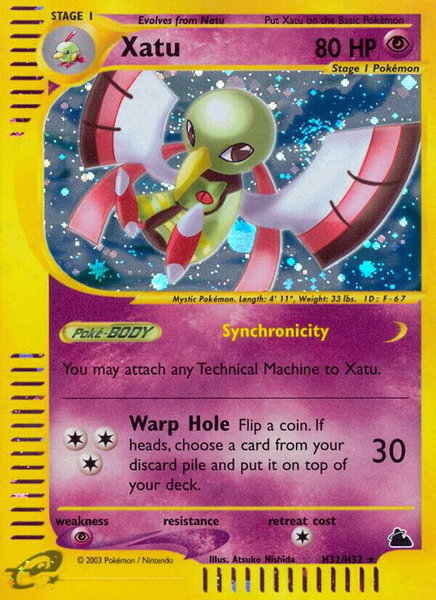 Xatu (H32) - Skyridge Pokémon trading card