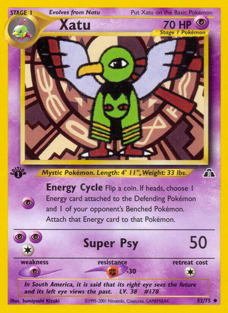 Xatu - Neo Discovery Pokémon trading card