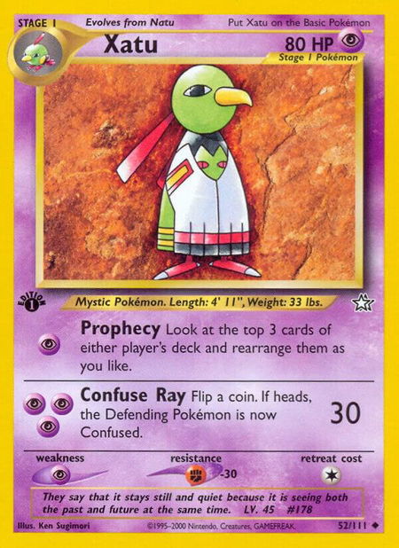 Xatu - Neo Genesis Pokémon trading card