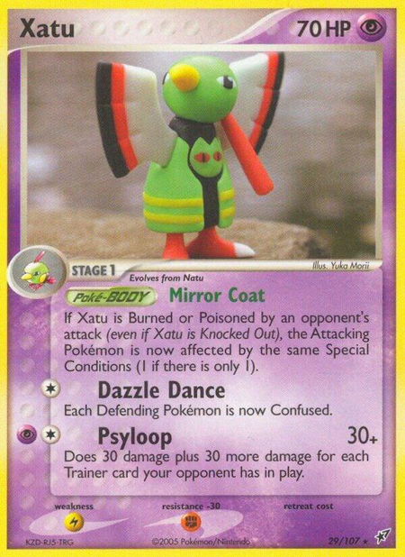 Xatu - Deoxys Pokémon trading card