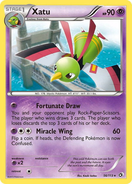 Xatu trading card from Legendary Treasures Xatu - Legendary Treasures Pokémon trading card