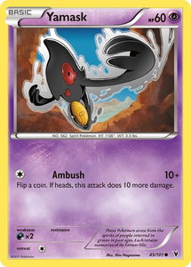 Yamask (45) - Noble Victories (NVI) #45/101 - Common Pokémon Trading Card