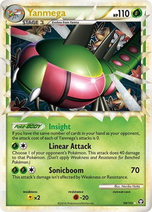 Yanmega (Prime) - Triumphant (TM) #98/102 - Ultra Rare Pokémon Trading Card