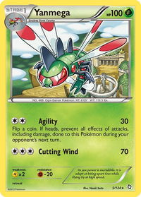 Yanmega - Dragons Exalted (DRX) #5/124 - Rare Pokémon Trading Card