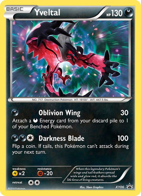 Yveltal - XY06 - XY Promos Pokémon trading card