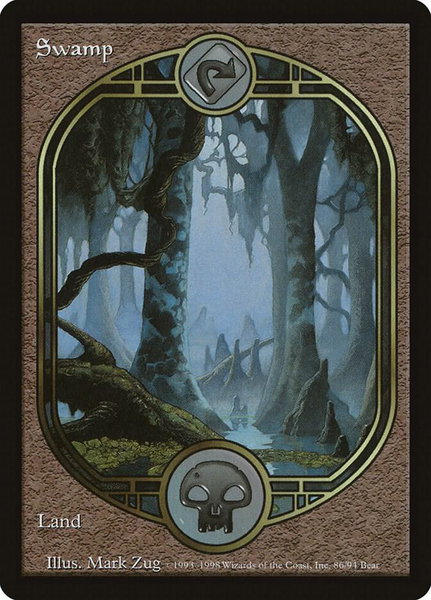 Swamp (UGL) trading card from Unglued Swamp (UGL) - Unglued Magic: The Gathering trading card