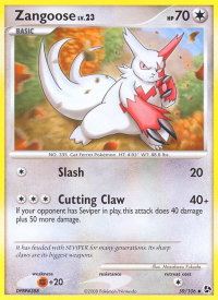 Zangoose - Great Encounters (GE) #59/106 - Uncommon Pokémon Trading Card