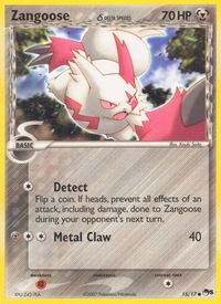 Zangoose (Delta Species) - POP Series 5 (POP) #015/017 - Common Pokémon Trading Card