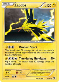 Zapdos - Next Destinies (NXD) #41/99 - Holo Rare Pokémon Trading Card