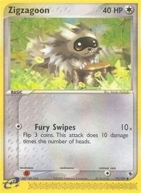Zigzagoon - Ruby and Sapphire (RS) #79/109 - Common Pokémon Trading Card