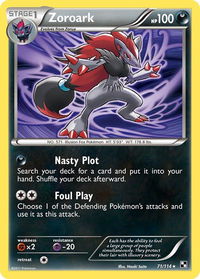 Zoroark - Black and White (BLW) #71/114 - Holo Rare Pokémon Trading Card