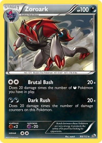 Zoroark - Legendary Treasures (LTR) #90/113 - Holo Rare Pokémon Trading Card