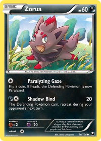 Zorua (70) - Dark Explorers (DEX) #70/108 - Common Pokémon Trading Card