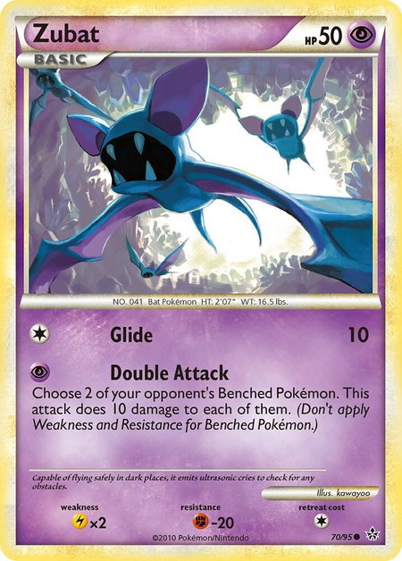Zubat - Unleashed Pokémon trading card