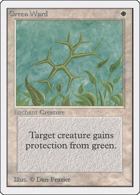Green Ward - Unlimited Edition Magic: The Gathering trading card