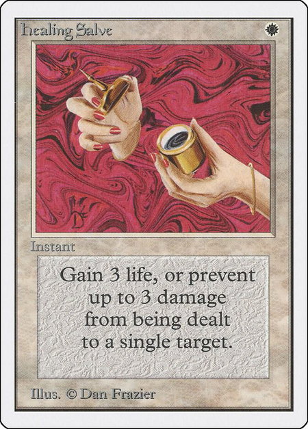 Healing Salve - Unlimited Edition Magic: The Gathering trading card