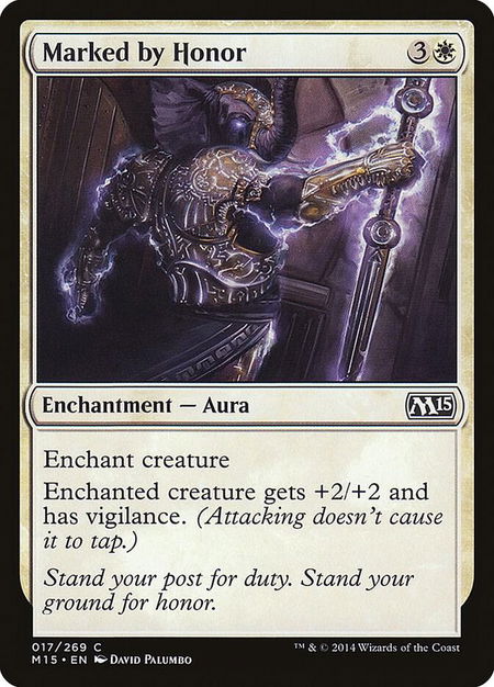 Marked by Honor - Magic 2015 (M15) Magic: The Gathering trading card