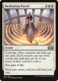 Meditation Puzzle - Magic 2015 (M15) (M15) #19 - Common Magic: The Gathering Trading Card