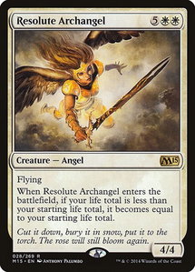 Resolute Archangel - Magic 2015 (M15) (M15) #28 - Rare Magic: The Gathering Trading Card
