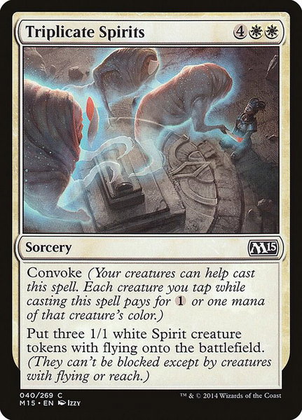 Triplicate Spirits - Magic 2015 (M15) Magic: The Gathering trading card