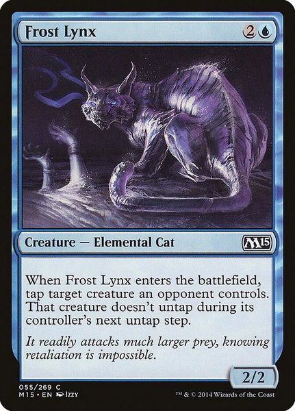 Frost Lynx trading card from Magic 2015 (M15) Frost Lynx - Magic 2015 (M15) Magic: The Gathering trading card