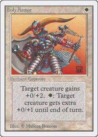 Holy Armor - Unlimited Edition (2ED) #24 - Common Magic: The Gathering Trading Card