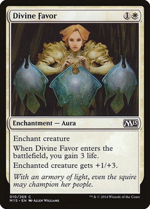 Divine Favor - Magic 2015 (M15) (M15) #10 - Common Magic: The Gathering Trading Card