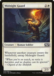 Midnight Guard - Magic 2015 (M15) (M15) #20 - Common Magic: The Gathering Trading Card