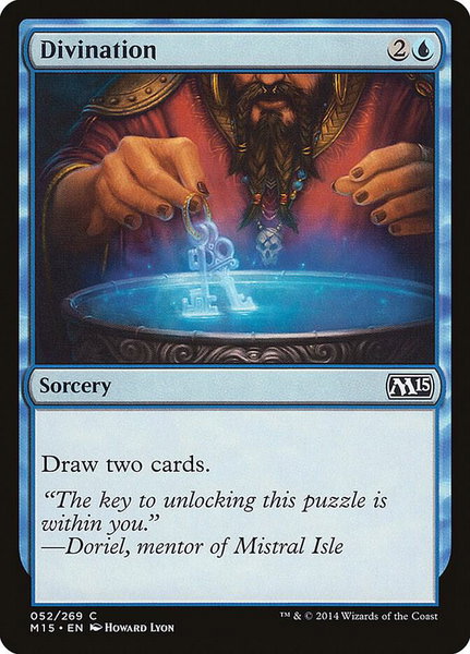 Divination - Magic 2015 (M15) Magic: The Gathering trading card