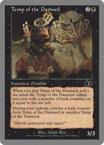 Temp of the Damned - Unglued (UGL) #38 - Common Magic: The Gathering Trading Card
