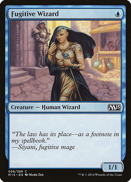 Fugitive Wizard - Magic 2015 (M15) Magic: The Gathering trading card