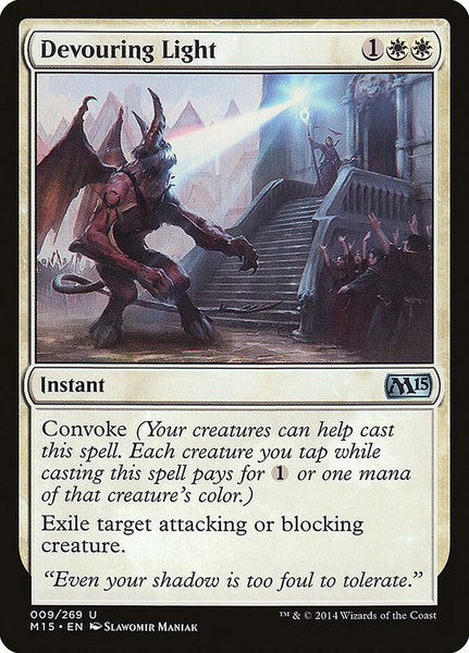 Devouring Light - Magic 2015 (M15) Magic: The Gathering trading card