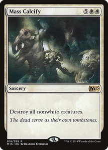 Mass Calcify - Magic 2015 (M15) (M15) #18 - Rare Magic: The Gathering Trading Card