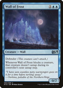 Wall of Frost - Magic 2015 (M15) (M15) #83 - Uncommon Magic: The Gathering Trading Card
