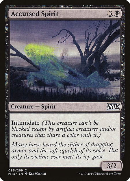 Accursed Spirit - Magic 2015 (M15) Magic: The Gathering trading card